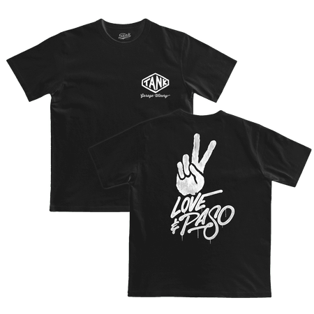 Peace, Love & Paso T-Shirt Black